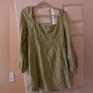 Princess Polly Green Long Sleeve Dress